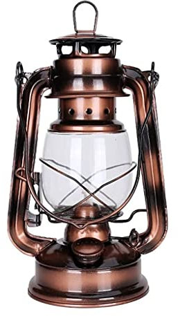Lámpara Queroseno, lámpara Aceite, lámpara Queroseno Bronce, faroles Aceite Hierro, Linterna Caballo Retro, lámpara portátil para Acampar al Aire Libre, Luces con Sello a Prueba Fugas