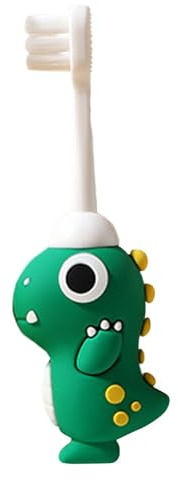 Generic Spazzolino da denti per bambini con dinosauro, Manuale, Verde, Dinosauro