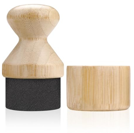 Schneidebrett-Ölapplikator mit Deckel, Holzschneidebrett, Ölpinsel, Holzwachs-Applikatorbürste für Metzgerblöcke, Spatel, Löffel, Holzutensilien (Beige)