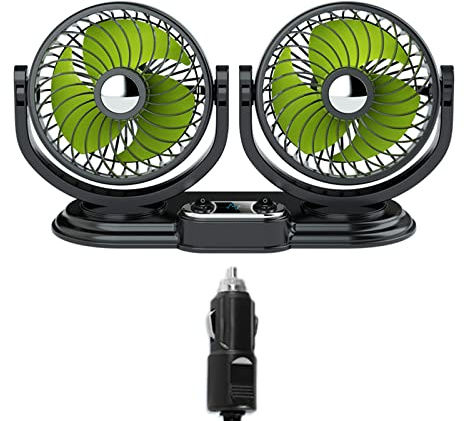 YUGSHNKFC USB 5V 360 Gradi Rotazione Per La Testa Ventilatore Grande Vento 2 Ingranaggi Auto Fan Con Interruttore Per Ufficio Kit Usb Ventilatori Portatile Oscillante Flessibile Portatile Per