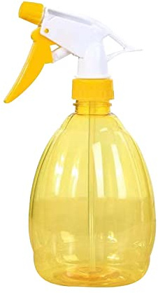 500ml Hair Spray Bottle,Spray Bottles Gardening,500ml Empty Spray Bottles with Adjustable Spray Head,For Mist, Jet, Atomizer for Hairdresser, Plants, Garden, Cleaning, Home (Yellow)