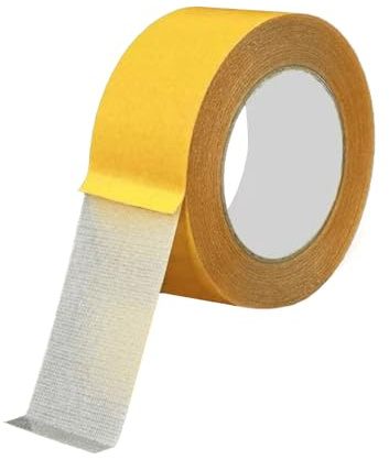 Doppelseitiges Stoffband,Saumband für Vorhänge Saum Hosen Kleidung Gardinen Kürzen Ohne Nähen Bügeln,Teppichklebeband Doppelseitig mit Hoher Klebkraft Transparentes für Teppichboden Kunst 25mm x 10m
