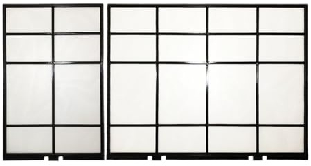 2ST/SET，Kompatibelt For TOSHIBA，VÄNSTER 19,5X32,5cm+HÖGER 40X32,5cm Luftkonditioneringsfilter Utspilld Typ Luftkonditionering Dammskärmsdelar