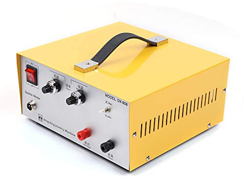 80A - Soldadora por puntos para joyas, 390 W, máquina de soldadura por puntos, compacta para soldar oro, plata, platino, cobre
