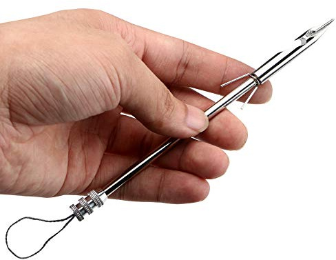 Blackr 6pcs Stainless Steel Fishing Broadheads Bowfishing Darts Hunting Arrow Heads Point Tips for Hunting Pro Slingshot Catapult Target Game