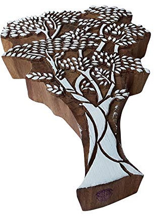 Royal Kraft Tatouage Imprimer Bloc Gros Arbre feuillu Pattern Grand Bois Timbre