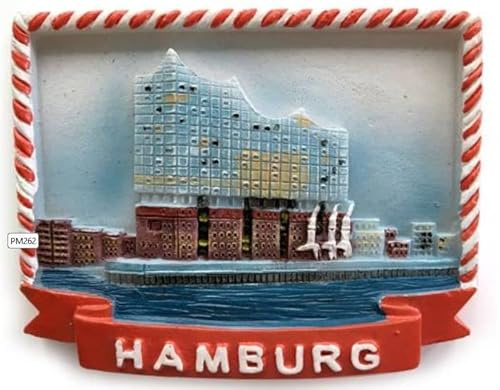 Hamburg Elbphilharmonie Premium Magnet aus Poly Souvenir Germany !