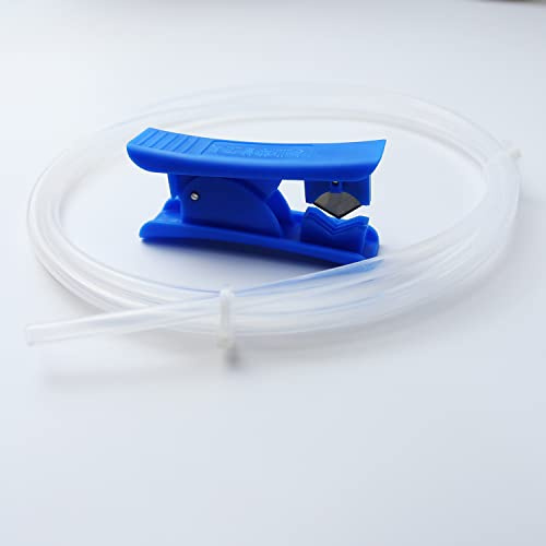 Stubotar PTFE Tubo de Teflón 5 Metros/ 16.4ft 3mm ID X 5mm OD - Transparente Tubo de Teflón + PTFE Tubo de Teflón Cortador Alta Capacidad Lubricante Antiadherente