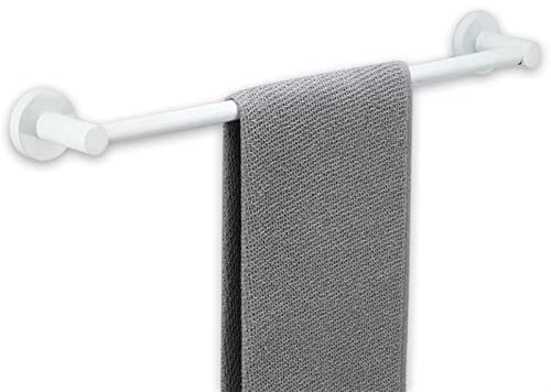 Lonmrrton Badetuchstangen, Edelstahl-Handtuchhalter Wandmontierte Handtuchstange, 30 cm 40 cm 50 cm 60 cm 70 cm 80 cm Optional, Weiß (Size : 80cm)