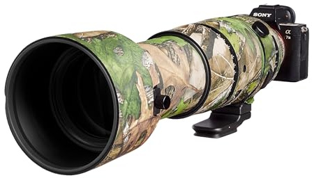 easyCover - Lens Protection Camouflage Cover - Objektivschutz - Schutz für Ihr Kameraobjektiv - Geeignet für Sigma 60-600mm F4.5-6.3 DG DN OS (Sony E) - True Timber HTC Camouflage