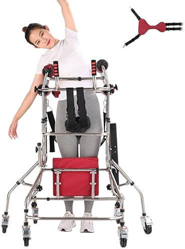 BOTOWI Rollatoren mit Sitz, Leicht, Mobility Walker Gehwagen mit Rädern, Gehhilfe für ältere Menschen, Anti-Rollover Aufrecht Gehhilfe Rollator, Mobilitätshilfen zum Gehen,Women