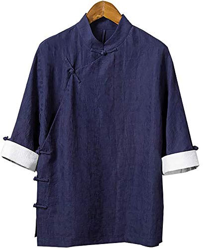 Tai Chi-Kleidung, bedruckt, für Herren, Damen, Jungen, Damen, traditionelle chinesische Kampfkunst, Wing Chun, Boxen, Karate, Leinen, Taekwondo-Kleidung, Geschenk (A 3XL) (AM)