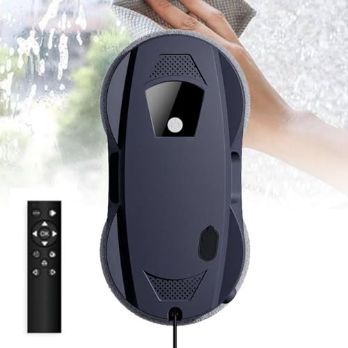 XARONF Nuovo Robot lavavetri con Serbatoio dell'Acqua da 30 ml, Potente aspirazione 5600 Pa, Telecomando, aspirapolvere for finestre for Interni/Esterni