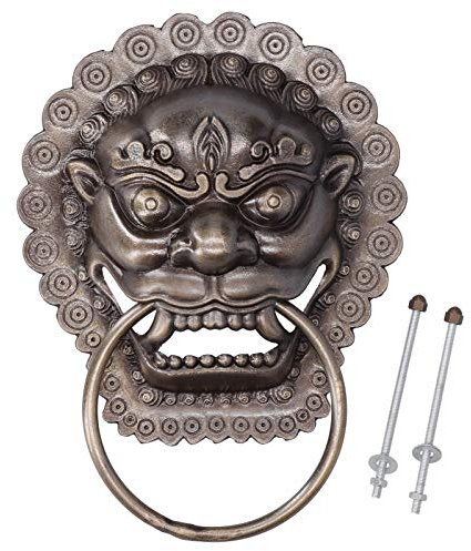 Gsycle Battente per Porta, Battente per Porta Leone Battente per Porta Vintage Battente per Porta Antico Battente per Porta in Ottone Battenti per Porta in Ottone per Porta D'ingresso
