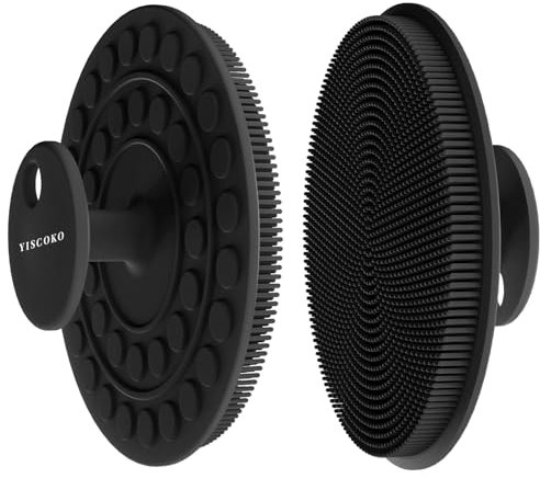 YISCOKO Körperbürste/Duschbürste Handliche Dusch-Bürste mit weichem Material,Hygienischer als herkömmlicher Loofah,Einfache Reinigung,Sehr gute Schäumfähigkeit,Massage und Peelingeffekt,Geeignet für a