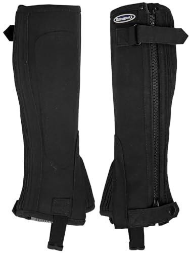 Euroriding Mini Chaps Supreme schwarz für Kinder XL