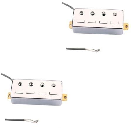 ibasenice 2stücke Kern-draht Bass Pickup Mit Kupferabdeckung Versiegelte Humbucker Saiten-bass Silber Hohe Haltbarkeit Warmer Harmonien Und Aggressiver Sound Für Rockmusik