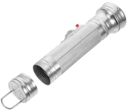 GRIRIW Petite Lampe Torche Vintage En Métal Rétro, Lampe Torche Portable D'extérieur Sans Batterie, Éclairage Camping Et Randonnée,