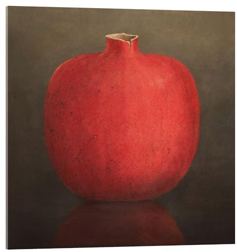 Posterlounge Granatapfel Acrylglasbild von Lincoln Seligman 40 x 40 cm Rot Wandbilder Wanddeko