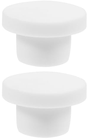 Abaodam 10 Stück Babybadestopper universal badewannenstöpsel Badewannenstöpsel Badewannenzubehör Babywanne Zubehör Wasser Stand Ablassschraube Wannenstopper Kieselgel Weiß