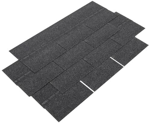 Fiberglas Reifen Asphalt Fliese mit einer Einzelstücklänge von 1000 ± 3mm,Einzelstückbreite von 333 ± 3mm,Einzelstückdicke von ≥ 2,7mm einer Pflasterfläche (schwarz, 100 x 33 x 0,2 cm)