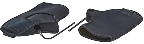 Prophete Fahrrad Lenkerüberzug, 30 x 20 cm, Wasserabweisend, Winddicht, mit Fleecefutter, Schwarz