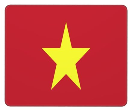 Mice Mat Flag Vietnam Stitched Edges Gaming Mousepad Wear Resistant Mouse Mat For Work Desk Laptop 25X30Cm