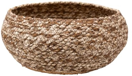 Arthur Cameron – Teesta Handwoven Round Jute Basket – Decorative Tabletop Storage Basket and Artisan Planter for Plants, Home & Kitchen (Large)