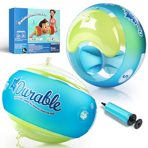 Schwimmflügel Kinder 3-6 Jahre, Schwimmhilfe für Kinder Schwimmen Lernen, Schwimmflügel und Schwimmhilfe Set für Baby ab 1 Jahr mit Gewicht 6-25 kg