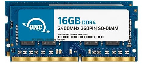 OWC - 32GB OWC Kit per l'espansione della memoria - 2 x 16GB PC19200 DDR4 2400MHz SO-DIMMs per iMac (Mid 2017), Mac mini (Late 2018), e PC compatibili