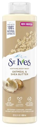 St. Ives Soothing Body Wash for dry skin Oatmeal & Shea Butter Made with 100% Natural Extracts 650 ml