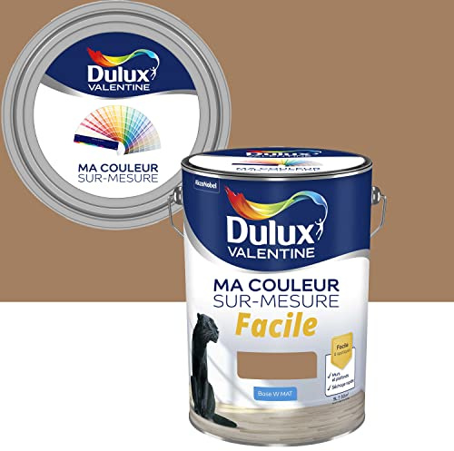 Ma Couleur Sur-mesure par Dulux Valentine – Peinture Intérieure Murs, Plafonds, Boiseries - Facile à appliquer - Mat Miel Ambre COY2019 5 L