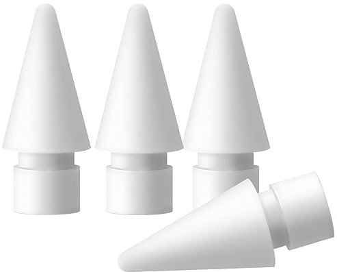 PAPERFEEL [4 Piezas Puntas para Apple Pencil 2a/1a Generacion, Apple Pencil USB-C/Pro, Punta de Repuesto Pom de Alta Sensibilidad Precisas para Apple iPad Pencil, iPencil Nibs Tips para Apple Pencil