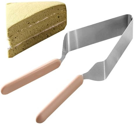 Générique Cutter de Pince à gâteau - Triangle Professional Cake Cutter Tongs | Dispositif de Tranche de gâteau à la Cuisson en Acier Inoxydable, Coupe-diviseur de gâteau, Outil de Coupe à