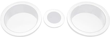 Juego de Tirador y Uñero para Puerta Corredera, Color Blanco