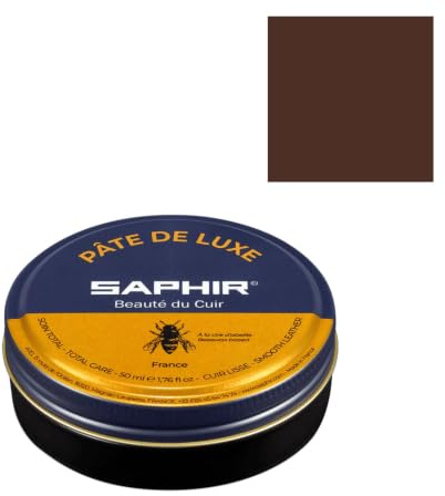 Saphir Pflegepaste de Luxe mittelbraun, 100 ml