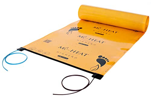 2,5m Mi-Heat HighEnd Heizfolie 120Watt/m² | super flach - elektrische Fußbodenheizung mit einer Aufbauhöhe von nur 0,6mm | Infrarot Nanotube-Technologie