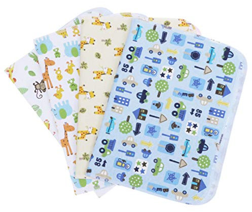MILISTEN Babywindel 4 Stück Blatt Windel Matratzenauflage Tragbare Wickel Tisch Wechseln Pipi-pads Wickel Für Babys Reise-wickelauflage Matte Gepolstert Kind Wasserdicht