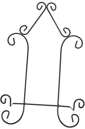 IMIKEYA 2 Sets Schmiedeeisen Hängeregal Metallregale Metall Sonnenwandkunst Eisen Staffelei Ständer Bilderrahmen Ständer Teller Ausstellungsständer Metall Display Unterstützung