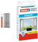 tesa ALU Lamellentür teleskopierbar & Insect Stop Standard Fliegengitter für Fenster - Insektenschutz zuschneidbar - Mückenschutz ohne Bohren - 1 x Fliegen Netz anthrazit - 130 cm x 150 cm