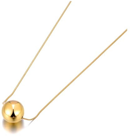 Hmsanase Trend Necklace Pendant Chain Men Women Jewellery Fashion Big Ball Pendant Necklace For Women Link Chain Ladies N23045G