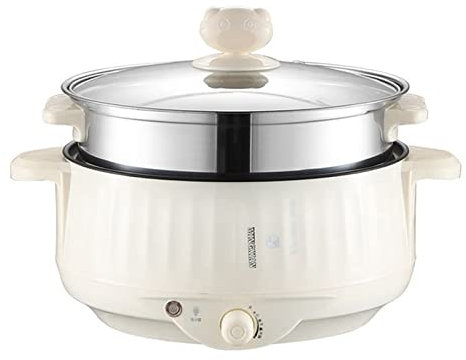 UQACHG Olla eléctrica Multifuncional para cocinar al Vapor, Mini Olla arrocera, para cocinar Fideos, Huevos y Sopa