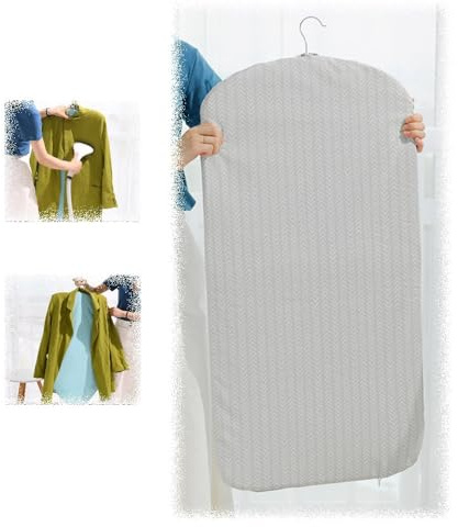 IMUNKT Tabla De Planchar Vertical, Tabla De Planchar Colgante, Tabla Plegable para Planchado Vertical, para Dormitorios, Hogar - Gancho Giratorio 360(Gray Arrow a)