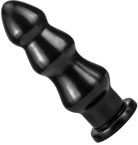 Plug Anal XXL avec 3 Boules Anales,Plug Anale Homme Femme,Perles Anales Géant XXL avec Ventouse,Jeux Adulte Couple Jouets Anaux (Noir)