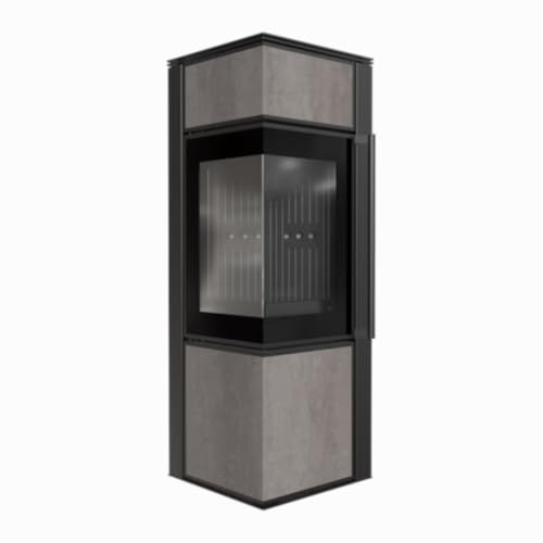 KRATKI TORA S Poêle à bois en acier 8 kW Ø 150 mm Noir