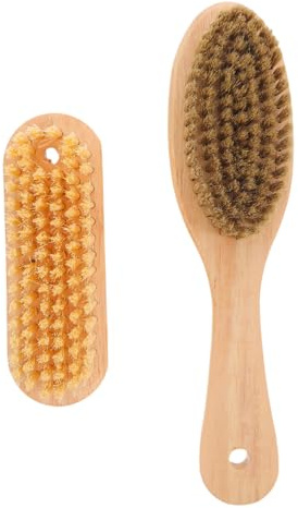 Didiseaon Lot De 2 Brosses De Plage Double-Face pour Enlever Le Sable, Outil Léger Et Portable Poils Ovales Doux Et Longs Poils Durs, pour Surfeurs Et Nettoyage De Planches De Surf Au Bord De Mer