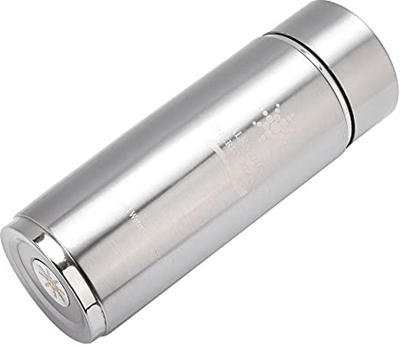 Dioche Gobelet Alcalin Bouteille d'eau Alcaline en Acier Inoxydable | Bouteille d'énergie Nano | Capacité de 400 Ml | Stimuler le Métabolisme | Améliorer la Microcirculation | Flacon 'eau (SILVER)