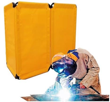 Écrans De Soudage À 2 Panneaux, Rideau De Soudage Ignifuge, Couvertures De Soudage avec Cadre — Portables Et Professionnels, pour Atelier Et Usage Industriel