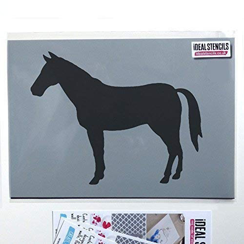 Pferd außenschablone. Bauernhof Yard Tier Malen & Dekorieren ideal Stencils. Farbe auf Wände Stoffe & Möbel Heim Dekoration & Kunst Handwerk einfach & lustig