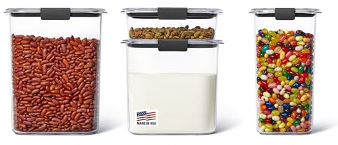 Rubbermaid 1994253 Brilliance Storage Container, Plastic, Clear and Black